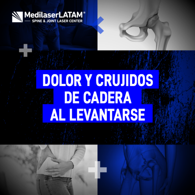 Dolor crujidos cadera: Conoce las causas del dolor articular y los crujidos que sientes al ponerte de pie y cómo el tratamiento láser los elimina.