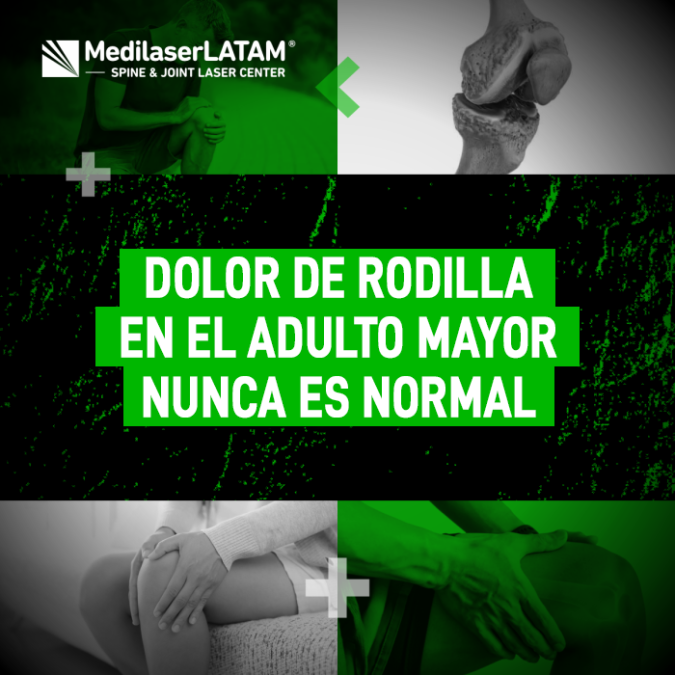 Dolor de rodilla en el adulto mayor: por qué no debe aceptarse como parte de la edad y cómo la cirugía láser detiene el desgaste.